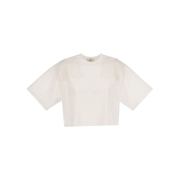 Elisabetta Franchi Women Boxy Cut Jersey T-Shirt